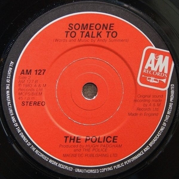 The Police : Wrapped Around Your Finger (7", Single, Yel)