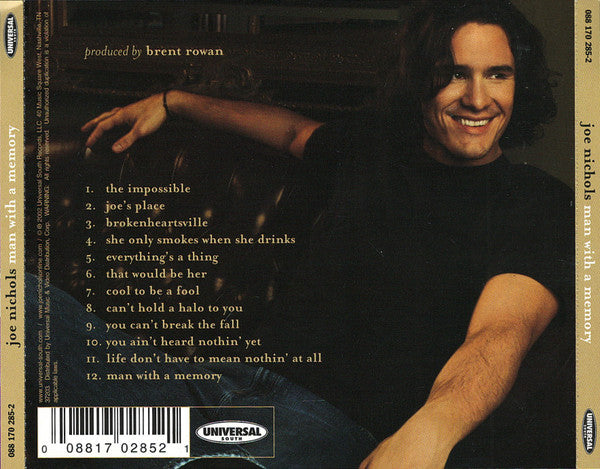 Joe Nichols : Man With A Memory (CD, Album, RE)
