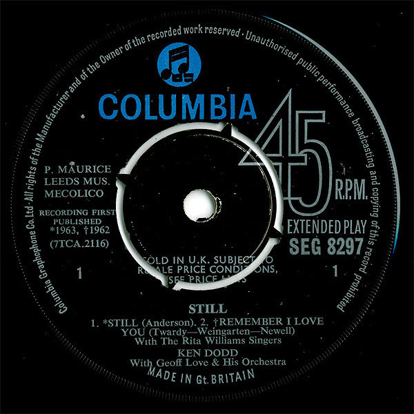 Ken Dodd With Geoff Love & His Orchestra : Still (7", EP, Mono)