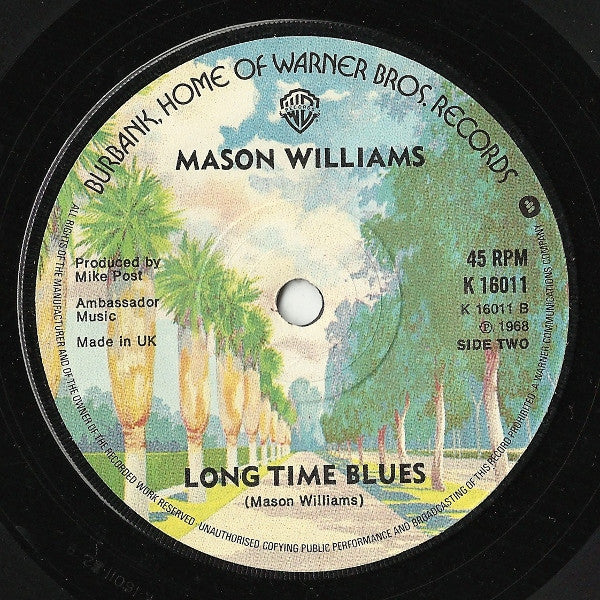 Mason Williams : Classical Gas (7", RE, Sol)