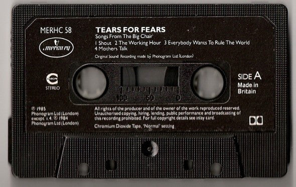 Tears For Fears : Songs From The Big Chair (Cass, Album)