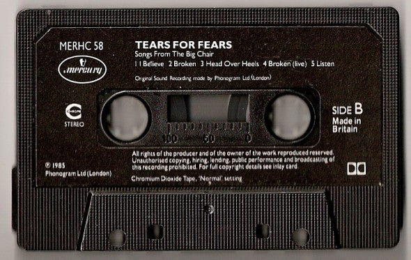 Tears For Fears : Songs From The Big Chair (Cass, Album)