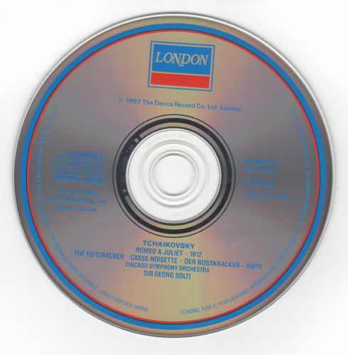 Pyotr Ilyich Tchaikovsky - Chicago Symphony Orchestra / Georg Solti : 1812 Overture / Romeo & Juliet / The Nutcracker Suite (CD, Album, Club)