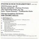 Pyotr Ilyich Tchaikovsky - Chicago Symphony Orchestra / Georg Solti : 1812 Overture / Romeo & Juliet / The Nutcracker Suite (CD, Album, Club)