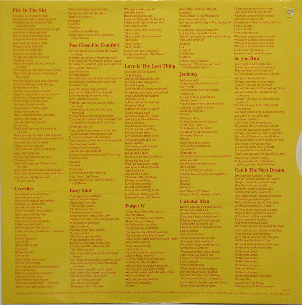 The Dirt Band : Jealousy (LP, Album)