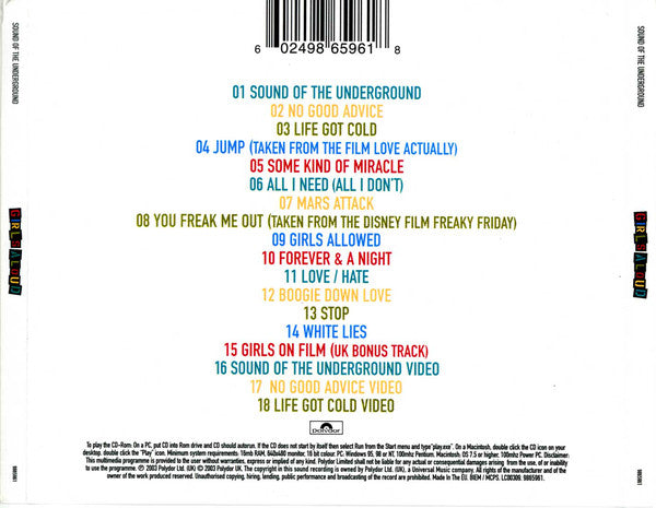 Girls Aloud : Sound Of The Underground (CD, Album, Enh, S/Edition)