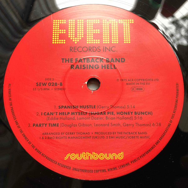 The Fatback Band : Raising Hell (LP, Album, RE)