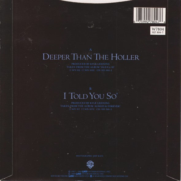 Randy Travis : Deeper Than The Holler (7", Single)