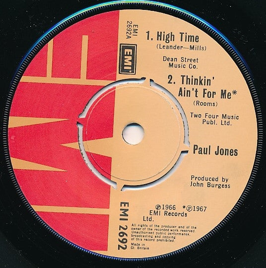 Paul Jones : Paul Jones (7", EP)