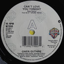 Gwen Guthrie : Can't Love You Tonight (7", Single)