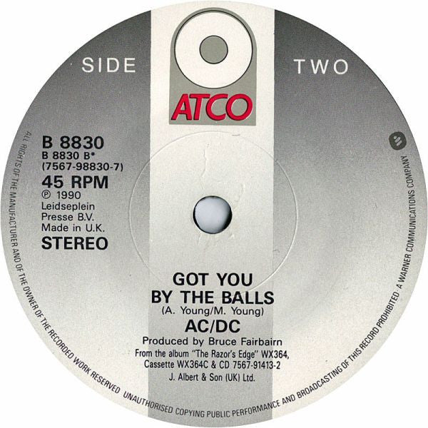 AC/DC : Are You Ready (7", Single)