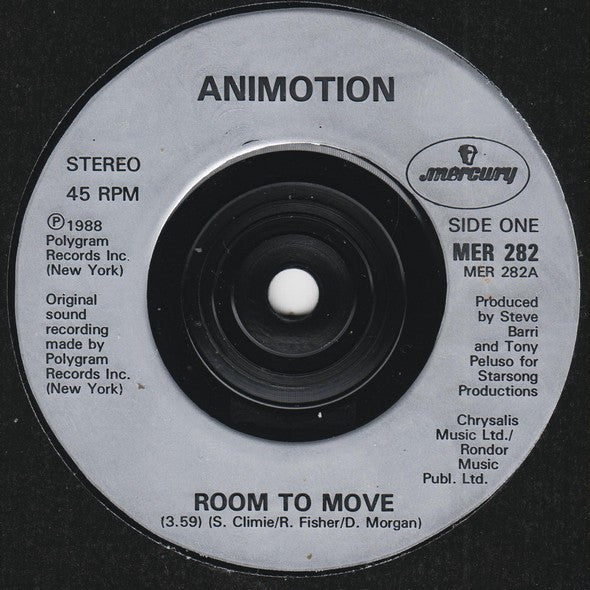 Animotion : Room To Move (7", Single)