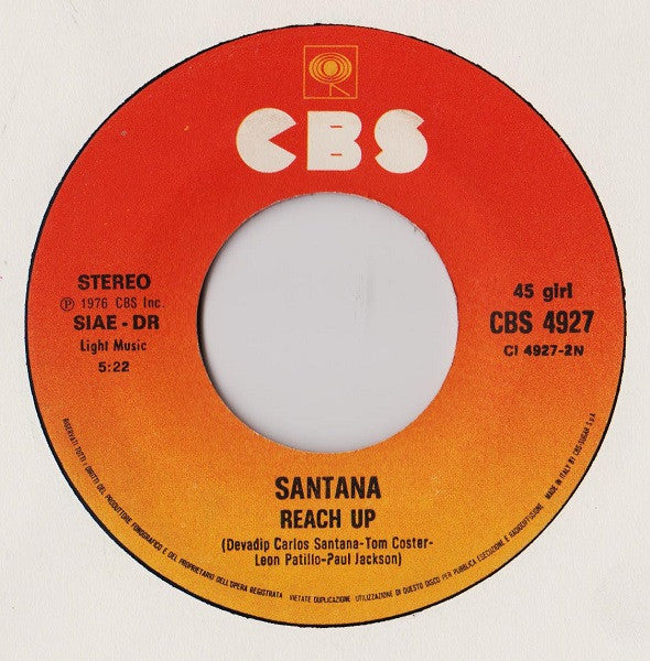 Santana : Revelations (7", Single)