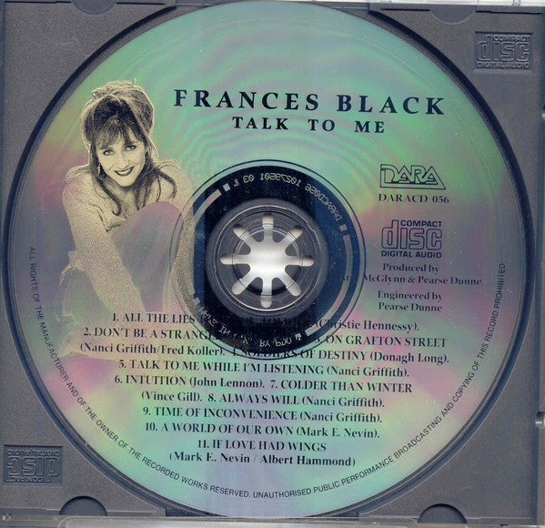Frances Black : Talk To Me (CD, Album)