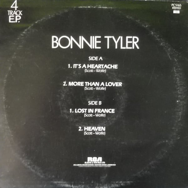 Bonnie Tyler : It's A Heartache (12", EP)