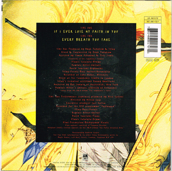 Sting : If I Ever Lose My Faith In You (7", Single, Inj)
