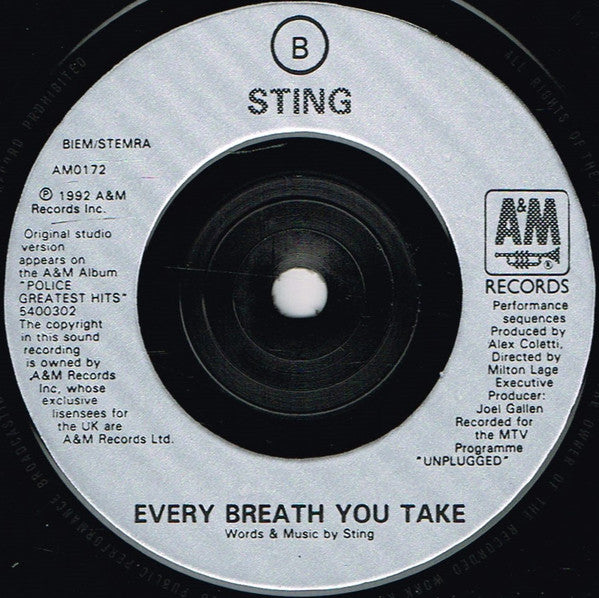 Sting : If I Ever Lose My Faith In You (7", Single, Inj)
