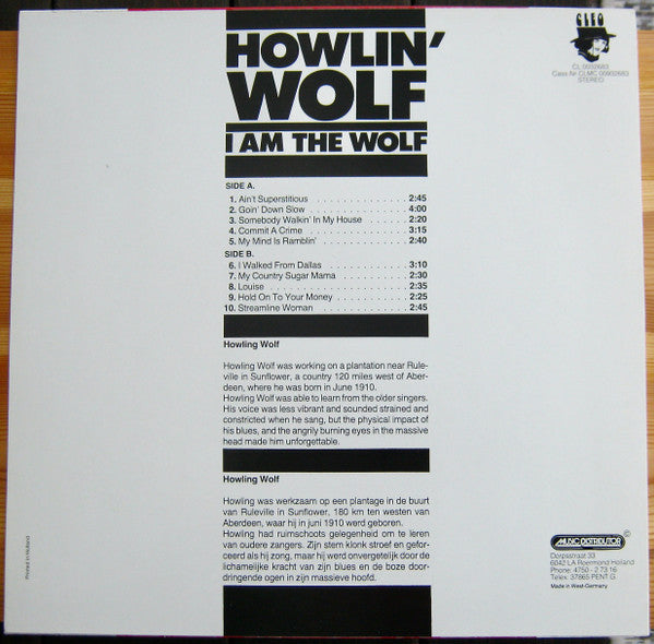 Howlin' Wolf : I Am The Wolf (LP, Comp)