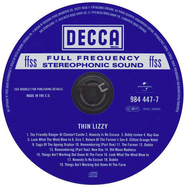 Thin Lizzy : Thin Lizzy (CD, Album, RE, RM)