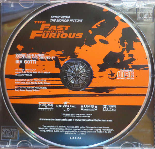 Various : The Fast And The Furious (Original Motion Picture Soundtrack) (CD, Comp)