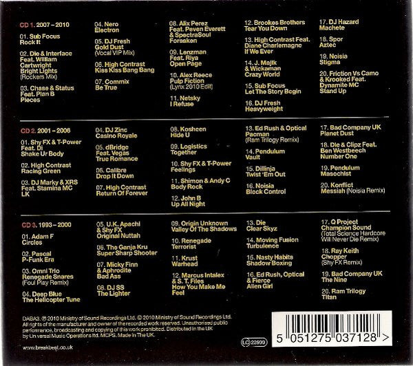 Various : Drum & Bass Arena: Anthology (3xCD, Comp, Mixed, Dig)