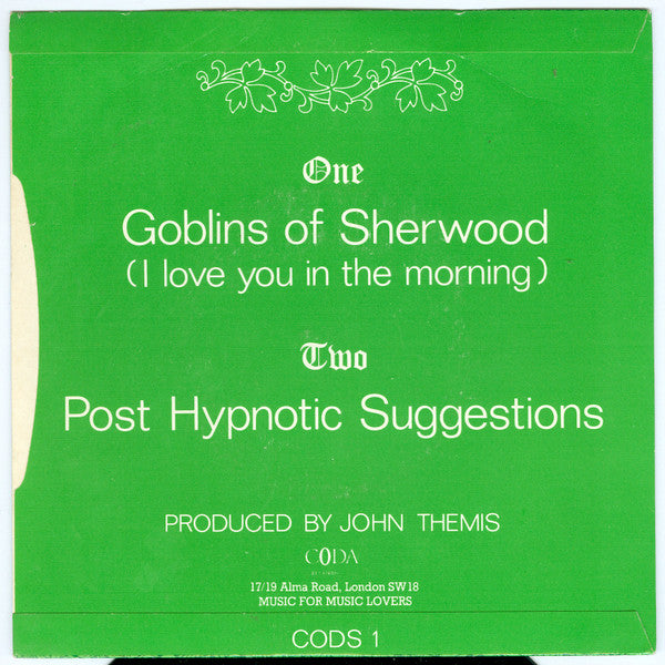 John Themis : Goblins Of Sherwood (I Love You In The Morning) (7")