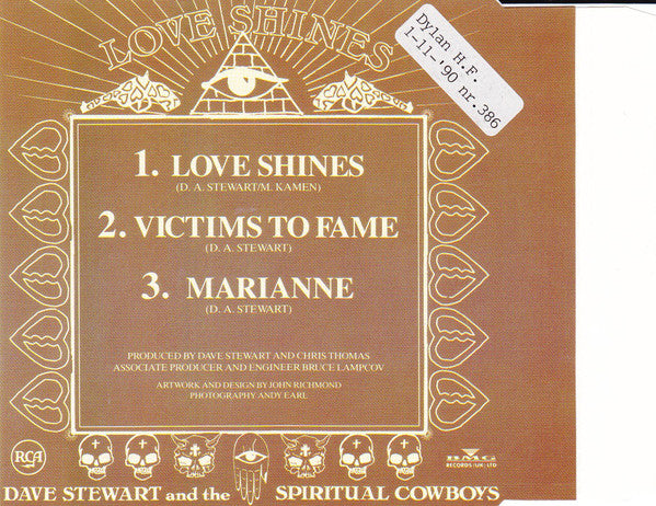 Dave Stewart And The Spiritual Cowboys : Love Shines (CD, Single)