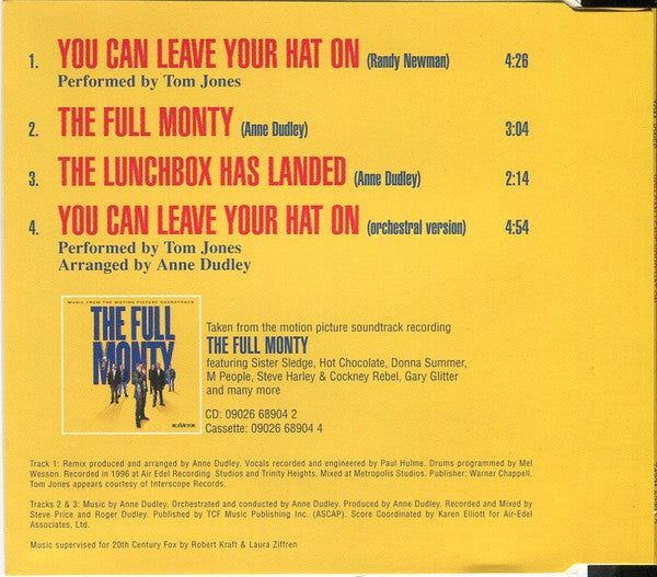 Tom Jones : You Can Leave Your Hat On (As Featured In The Full Monty) (CD, Single)