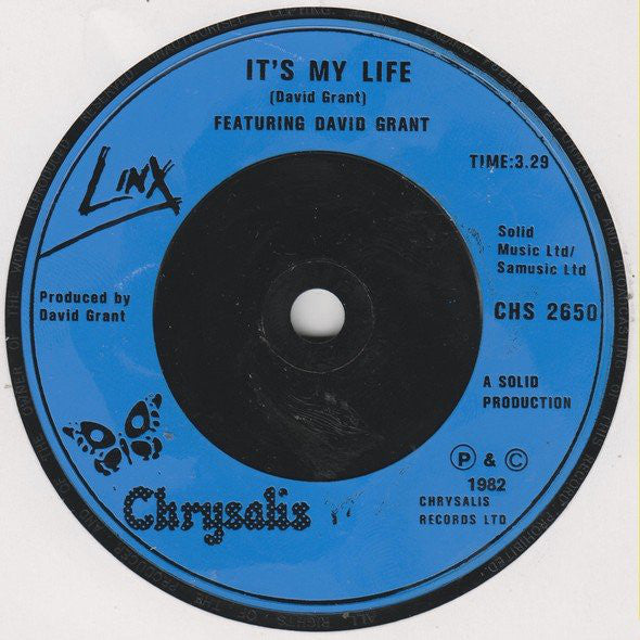 Linx Featuring David Grant : Don't Hit Me With Love (7")