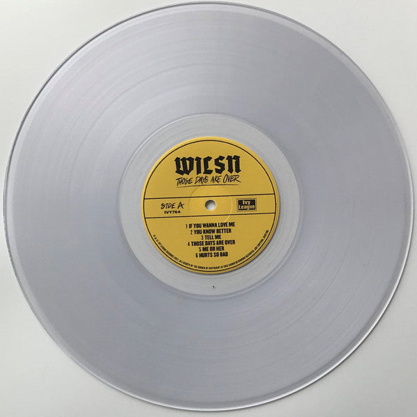 WILSN : Those Days Are Over (LP, Album, Cle)