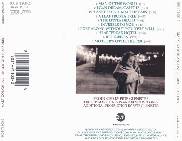 Mary Coughlan : Uncertain Pleasures (CD, Album)