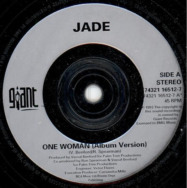 Jade (3) : One Woman (7", Single)