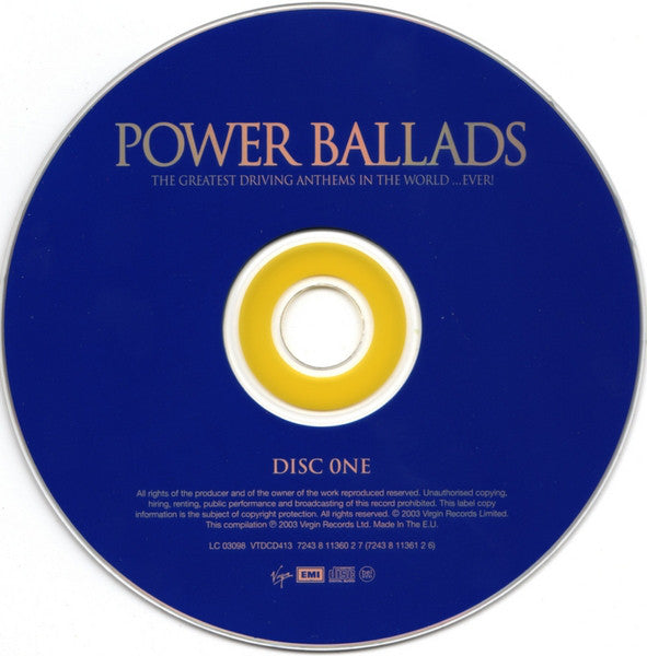 Various : Power Ballads - The Greatest Driving Anthems In The World...Ever! (2xCD, Comp)