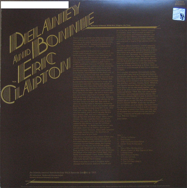 Delaney & Bonnie & Friends With Eric Clapton : On Tour (LP, Album, RE)