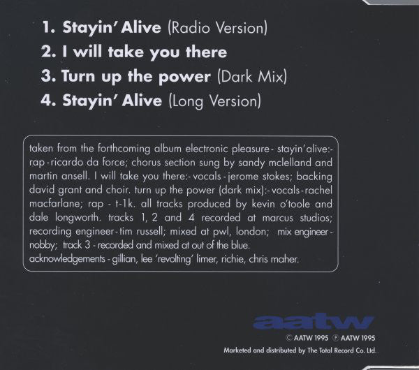 N-Trance Featuring Ricardo Da Force : Stayin' Alive (CD, Single)