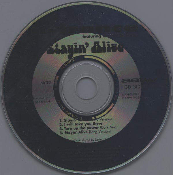 N-Trance Featuring Ricardo Da Force : Stayin' Alive (CD, Single)