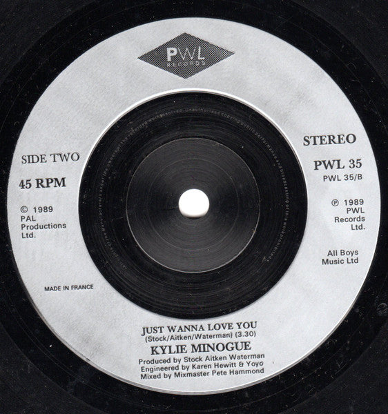 Kylie Minogue : Hand On Your Heart (7", Single, SNA)