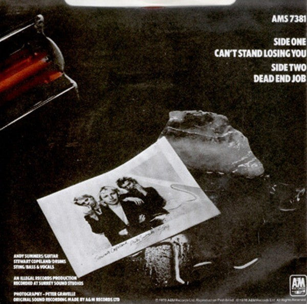 The Police : Can't Stand Losing You (7", Single, RE)