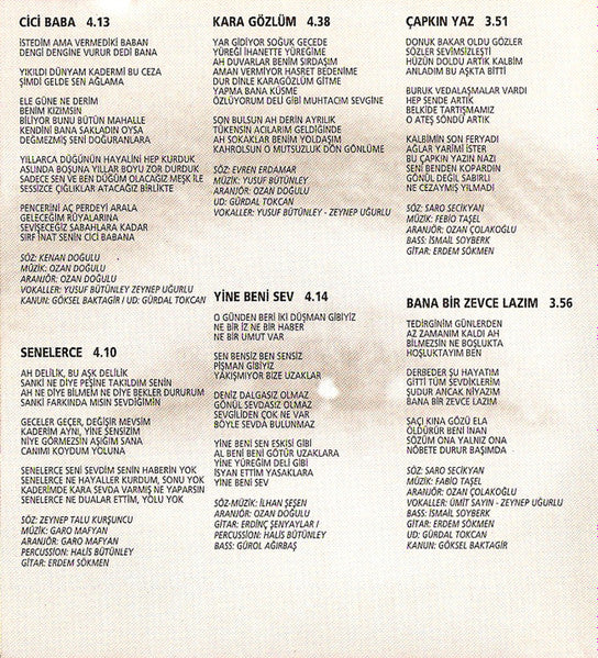 Kerim Tekin : Kara Gözlüm (CD, Album)