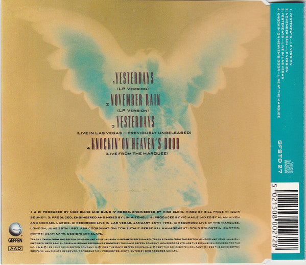 Guns N' Roses : Yesterdays (CD, Maxi)