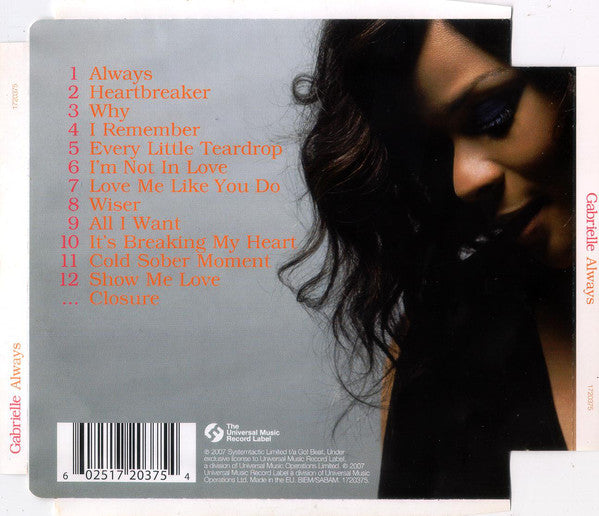 Gabrielle : Always (CD, Album)