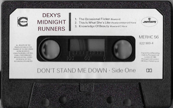 Dexys Midnight Runners : Don't Stand Me Down (Cass, Album)