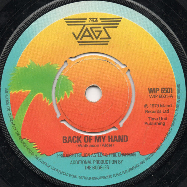 The Jags : Back Of My Hand (7", Single, Com)