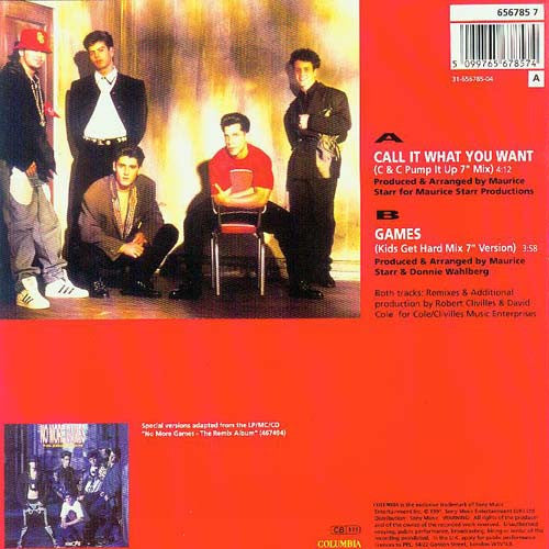 New Kids On The Block : Call It What You Want (C & C Pump It Up 7" Mix) (7", Single)