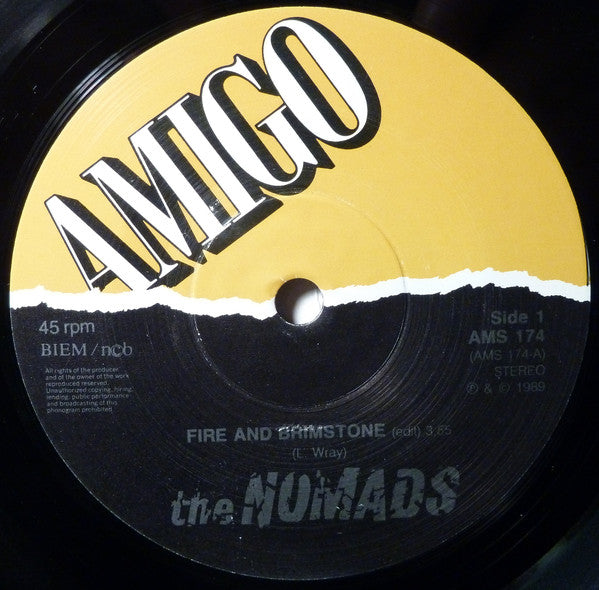 The Nomads (2) : Fire And Brimstone (7", Single)