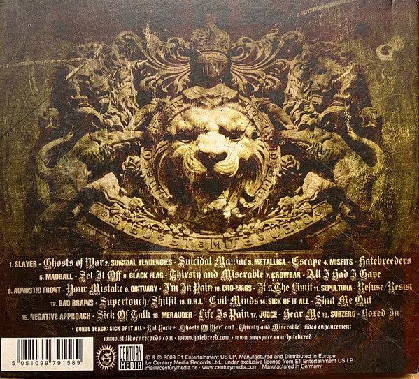Hatebreed : For The Lions (CD, Album, Enh, Ltd, Dig)