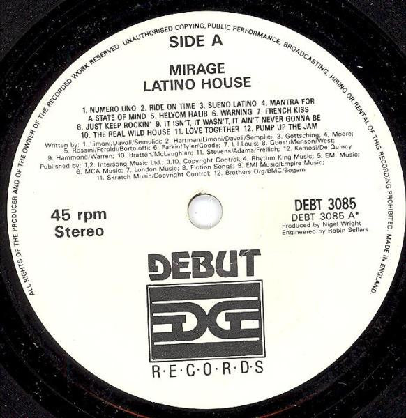 Mirage (12) : Latino House (7", Single)