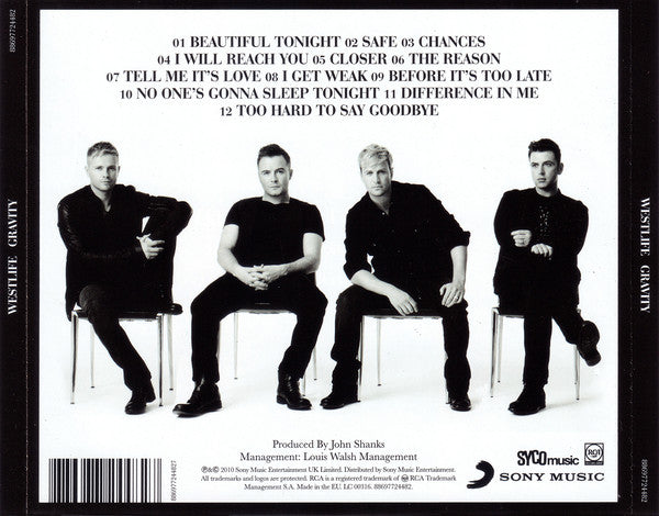 Westlife : Gravity (CD, Album)