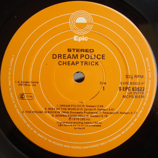 Cheap Trick : Dream Police (LP, Album, Gat)