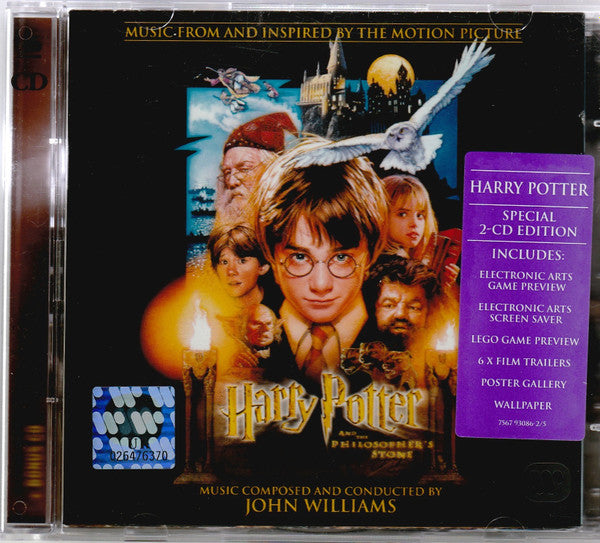John Williams (4) : Harry Potter And The Philosopher's Stone (Music From And Inspired By The Motion Picture) (CD, Album + CD-ROM)